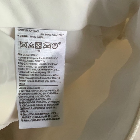 NWT Banana Republic Italian Wool Straight Leg Pant - Picture 8 of 8